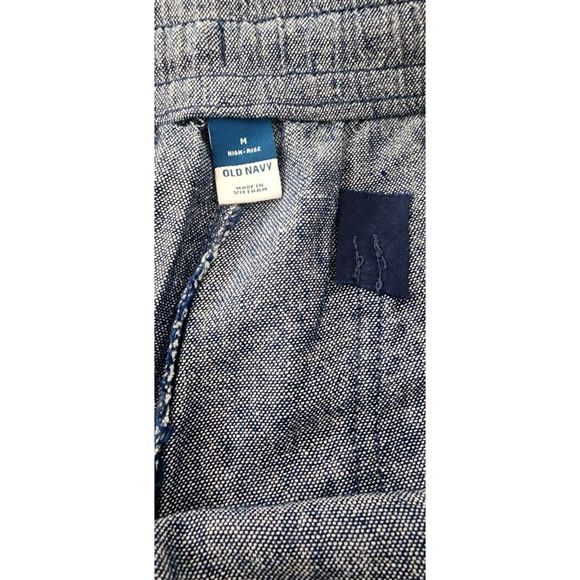 LNWOT Womens Size M Old Navy High-Waisted Linen-Blend Chambray Shorts 3.5 Inseam - Picture 5 of 5